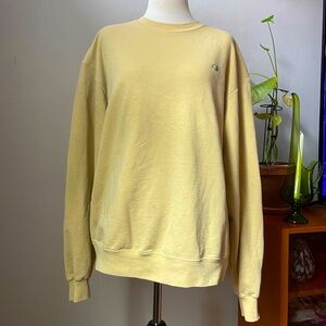vintage champion pale yellow sweatshirt🌝